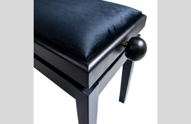 Koda KB109SB "Legato" Satin Black Adjustable Height Piano Stool - Image 3